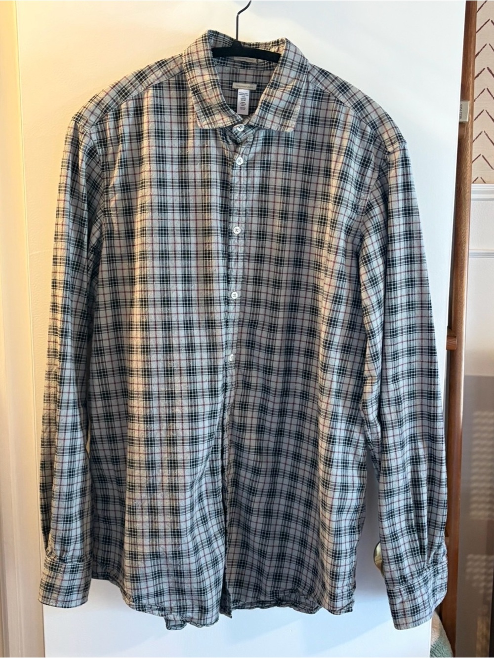 Massimo Alba | Men’s Canary Button Up Plaid Shirt